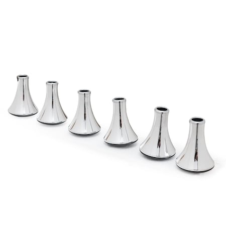 Inroom Furniture Designs Bedframe Glides Set of 6 - Chrome B1302CH-6